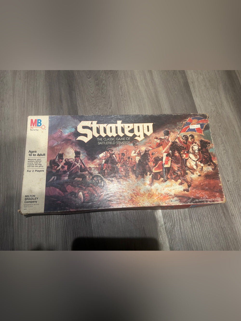 Milton Bradley Stratego Classic Battlefield Strategy Board Game - open box